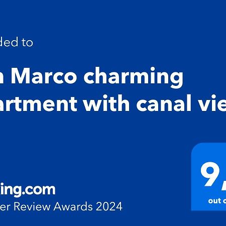 San Marco Charming Apartment With Canal View Veneza Exterior foto